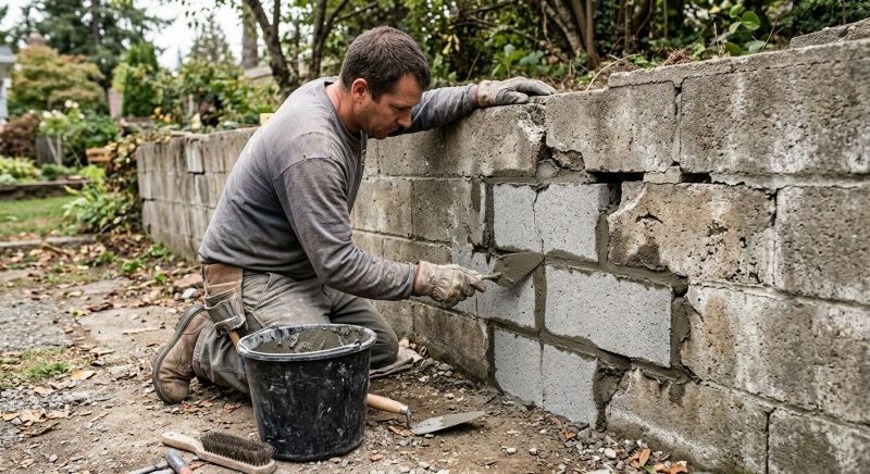Block Wall Repair in Castalian Springs, TN