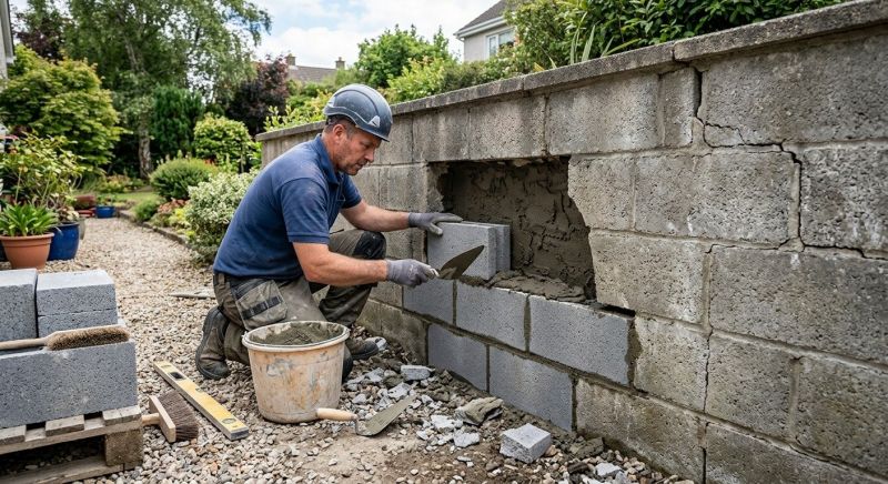 Block Wall Repair in Portland, TN