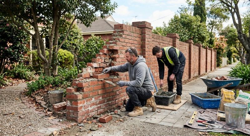 Brick Fence Repair in Mount Juliet, TN