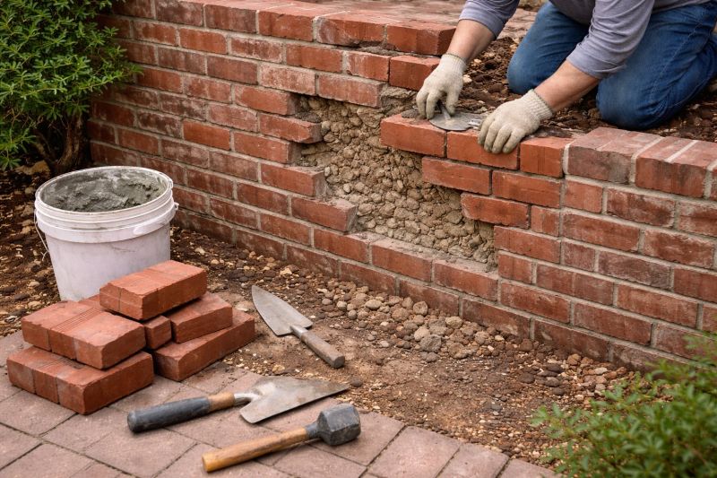 Brick Wall Repair in Castalian Springs, TN