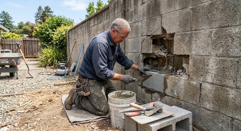 Concrete Block Repair in Nashville, TN