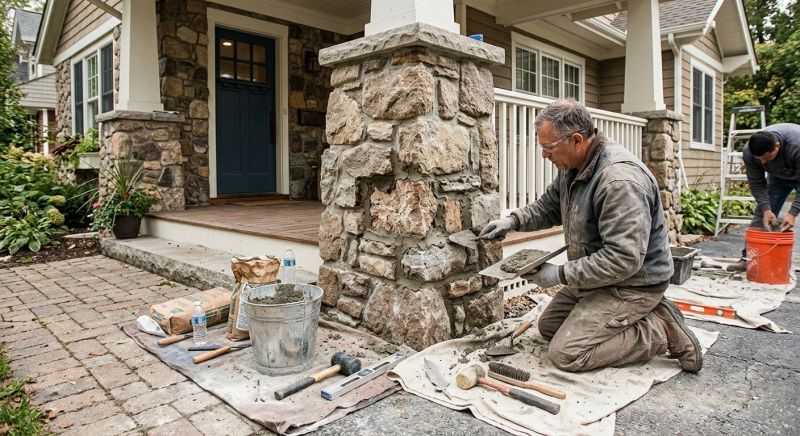 Stone Column Repair in Mount Juliet, TN