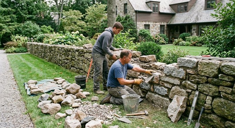 Stone Wall Repair in Whites Creek, TN